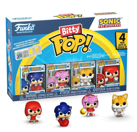 SONIC - Bitty Pop 4 Pack 2.5cm - Sonic