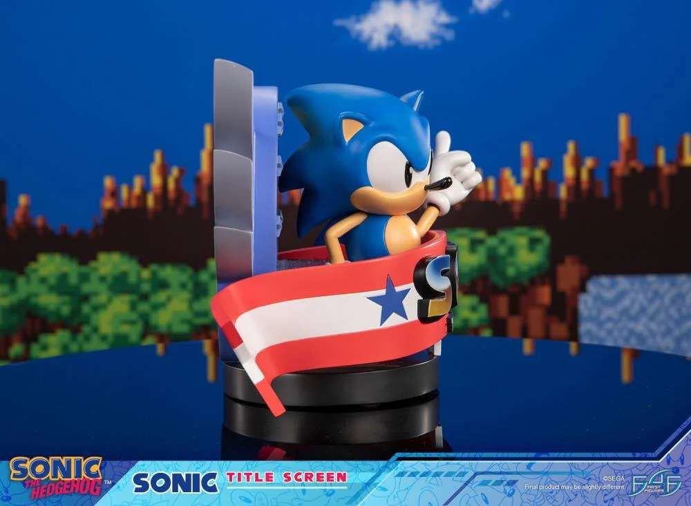 SONIC - Title Screen - Statuette 21cm
