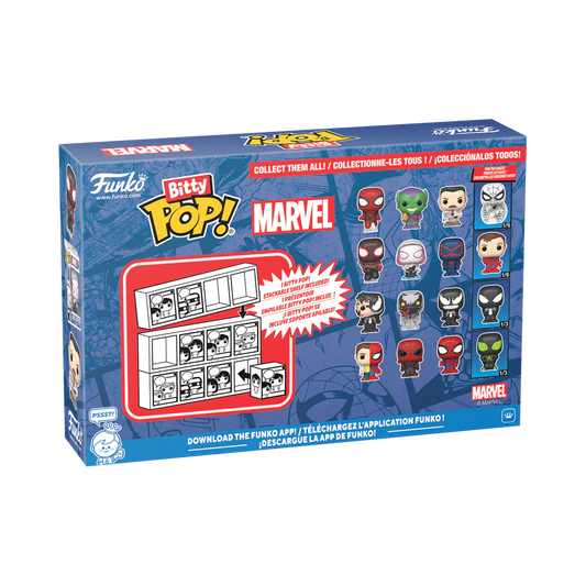 SPIDER-MAN - Bitty Pop 4 Pack 2.5cm - Spider-Man