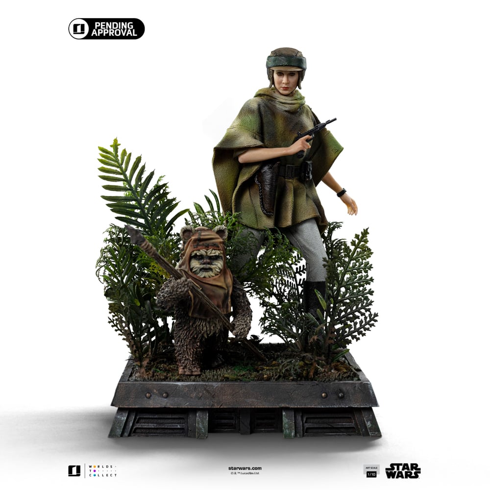 STAR WARS 6 - Leia & Wicket - Statuette Art Scale 1/10 20.1cm