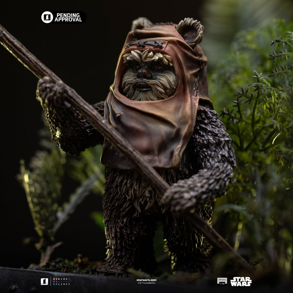 STAR WARS 6 - Leia & Wicket - Statuette Art Scale 1/10 20.1cm