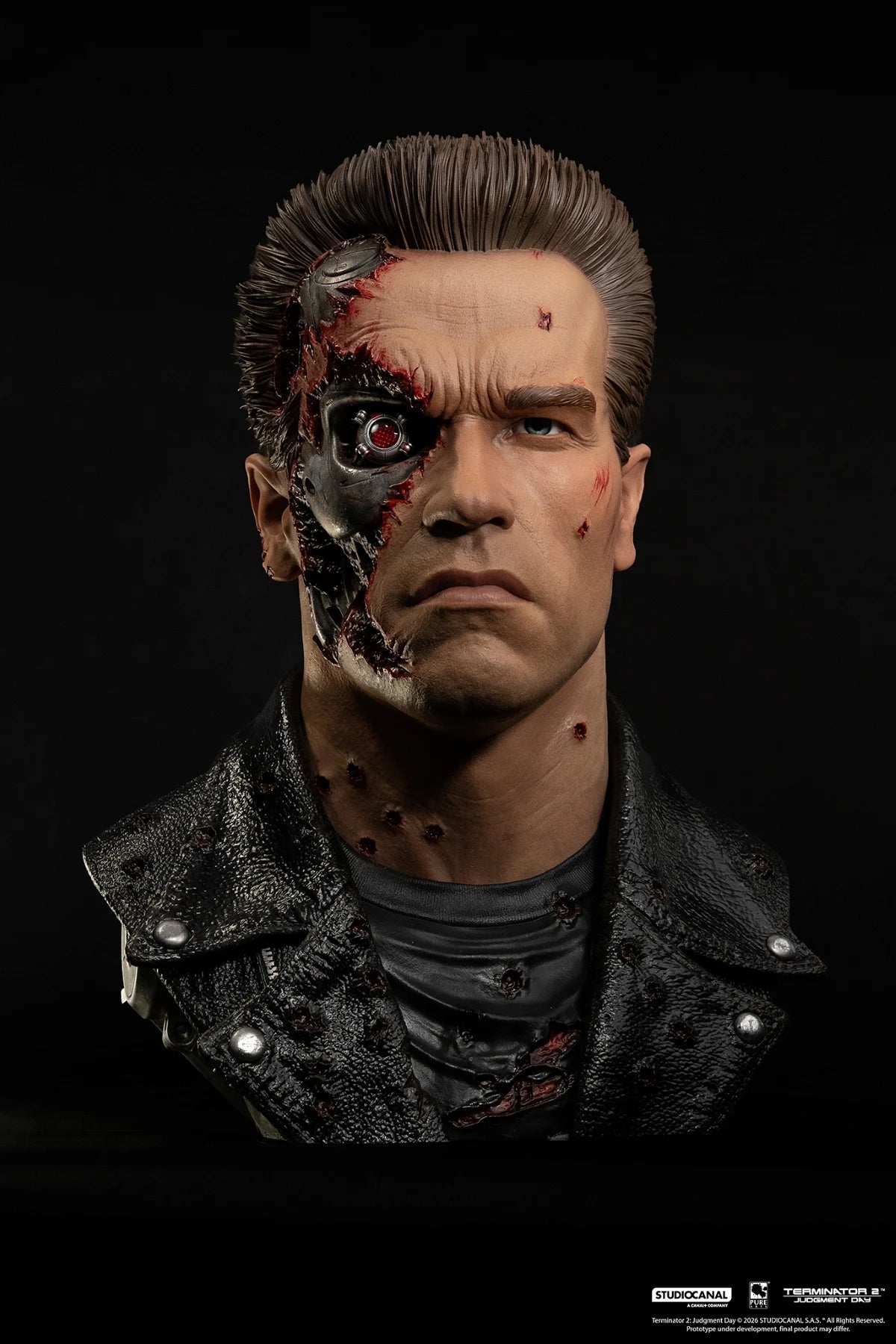TERMINATOR 2 - T-800 Model 101 Endommangé - Masque Scale Art 1/1 47cm