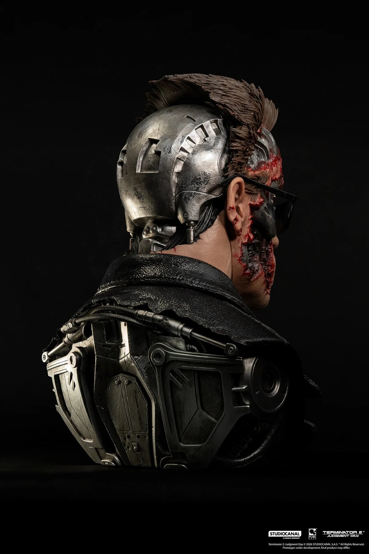 TERMINATOR 2 - T-800 Model 101 Endommangé - Masque Scale Art 1/1 47cm
