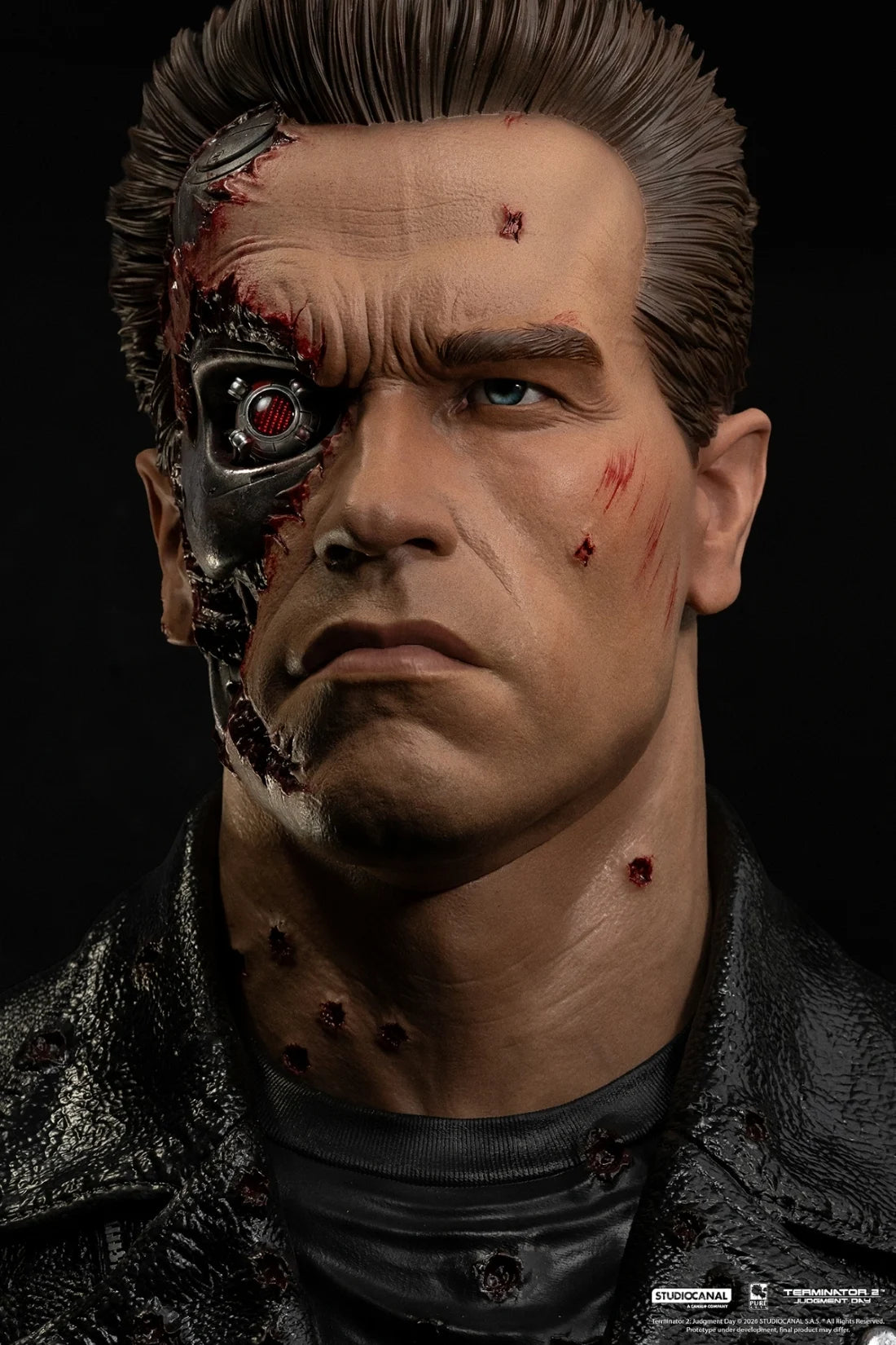 TERMINATOR 2 - T-800 Model 101 Endommangé - Masque Scale Art 1/1 47cm