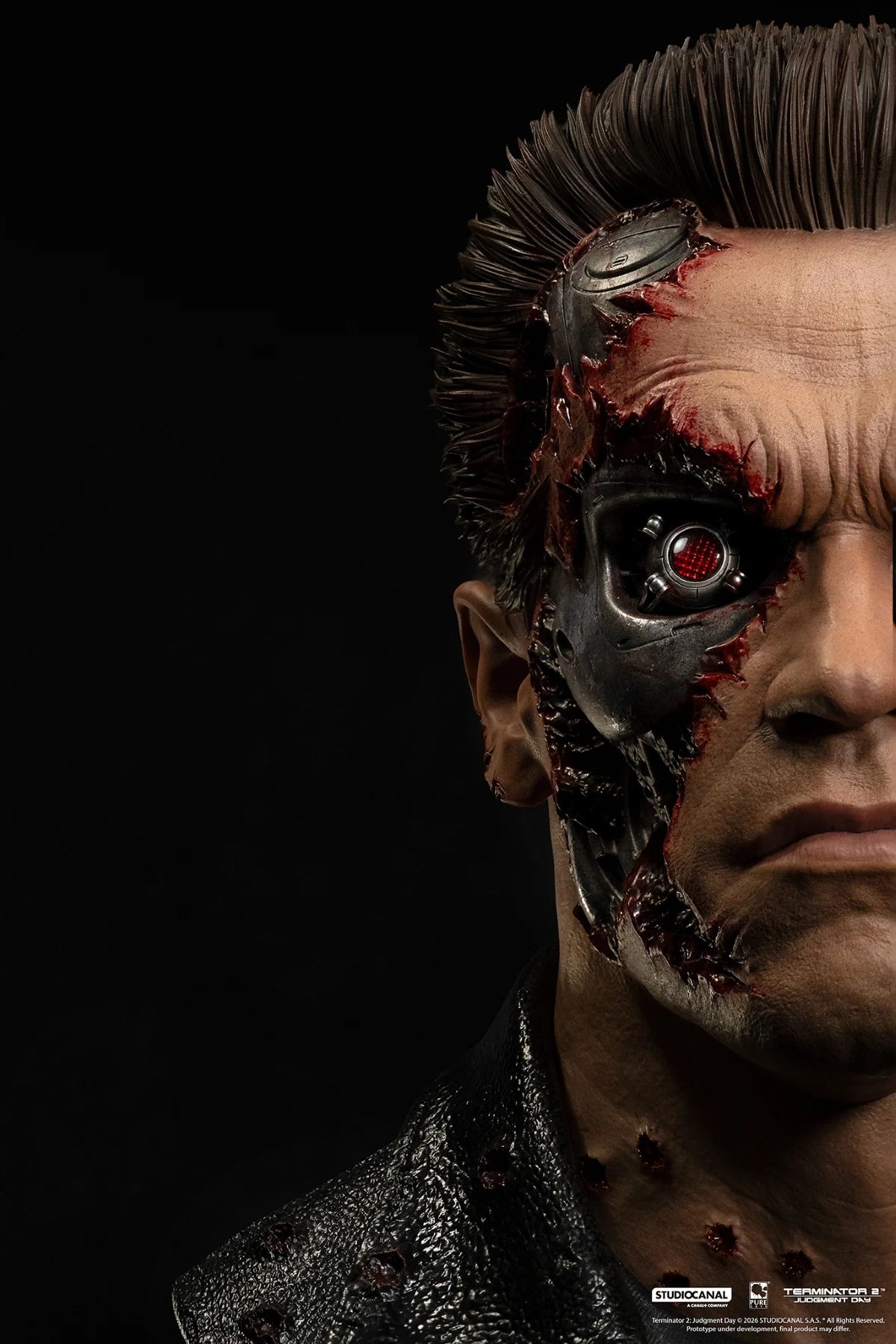 TERMINATOR 2 - T-800 Model 101 Endommangé - Masque Scale Art 1/1 47cm