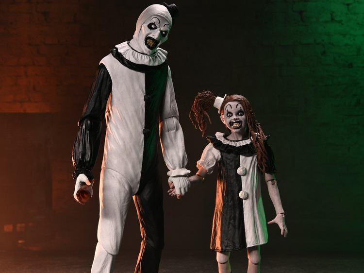 TERRIFIER 2 - Art the Clown & Little Pale Girl -Figurine Ultimate 17cm
