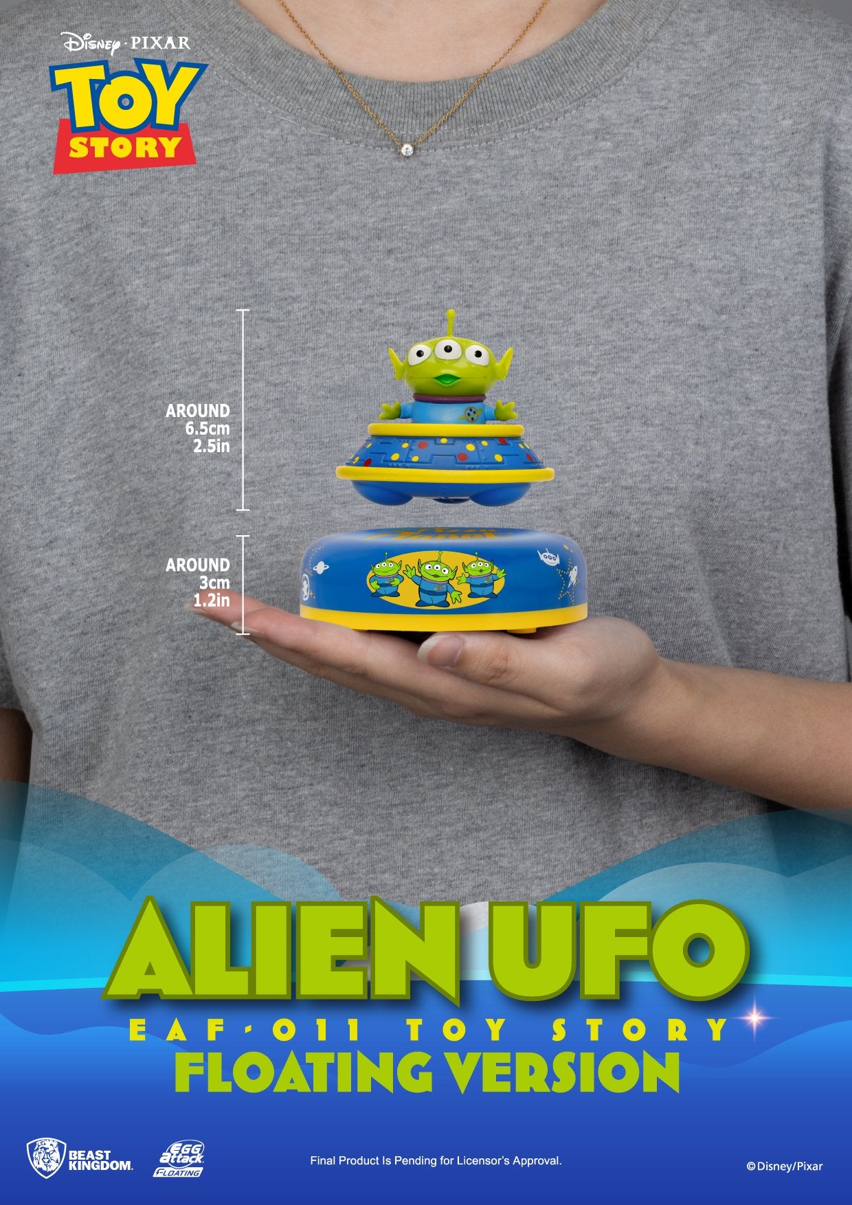 TOY STORY - Alien OVNI - Figurine Flottante 8cm