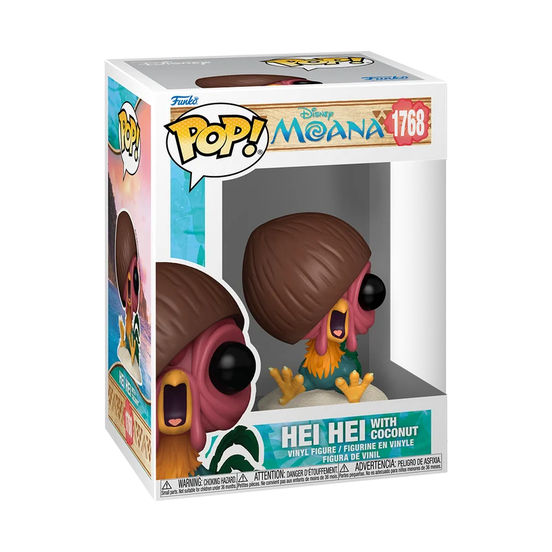 VAIANA - POP Disney N° 1768 - Hei Hei avec noix de coco