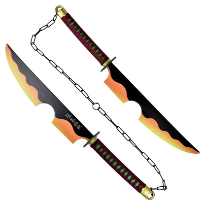 ORNAMENTAL DOUBLE SWORDS OF TENGEN UZUI DEMON SLAYER: KIMETSU NO YAIBA