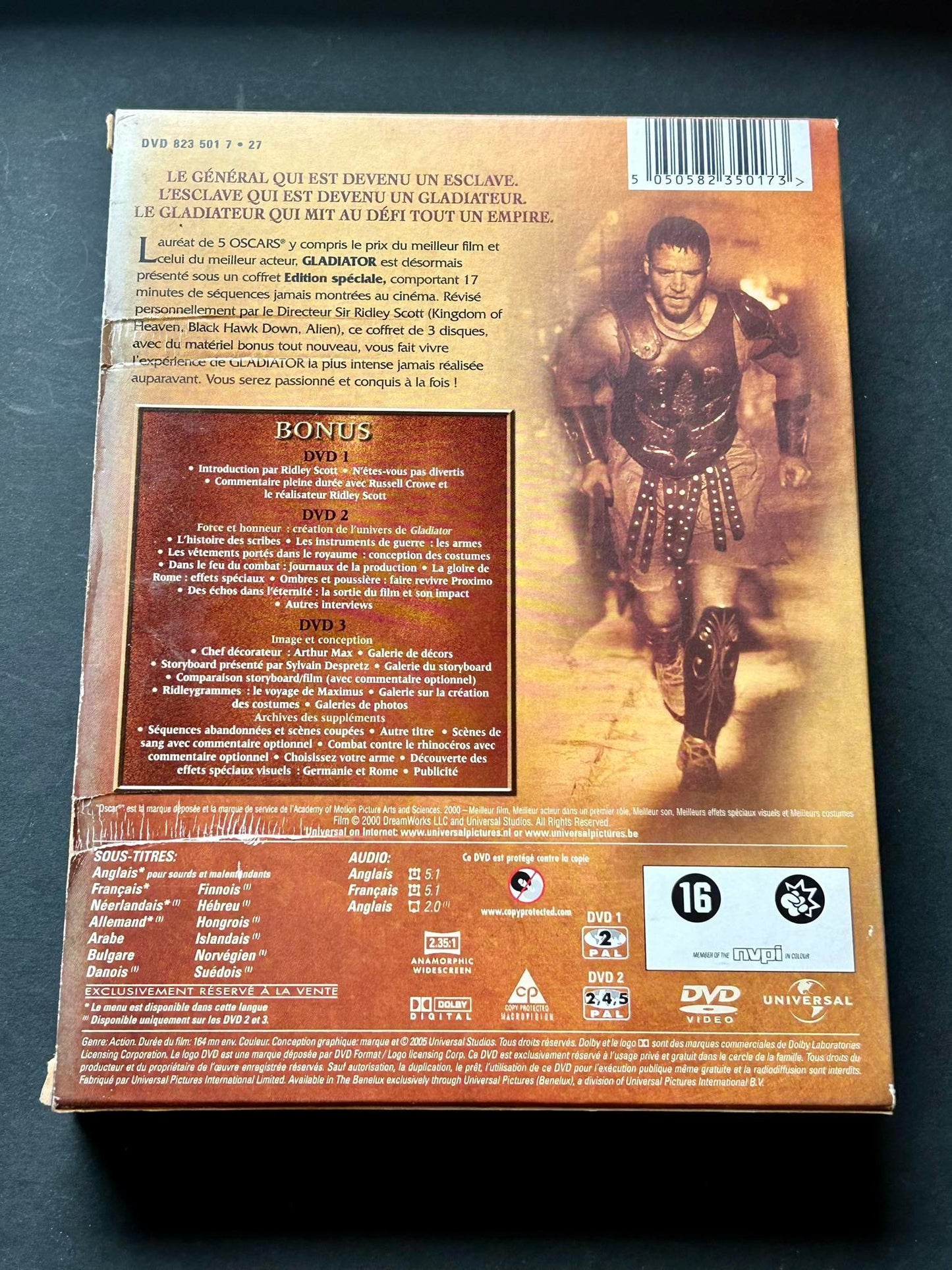 DvD Gladiator (Extended Special Edition, 3 DVDs) [Special Edition]